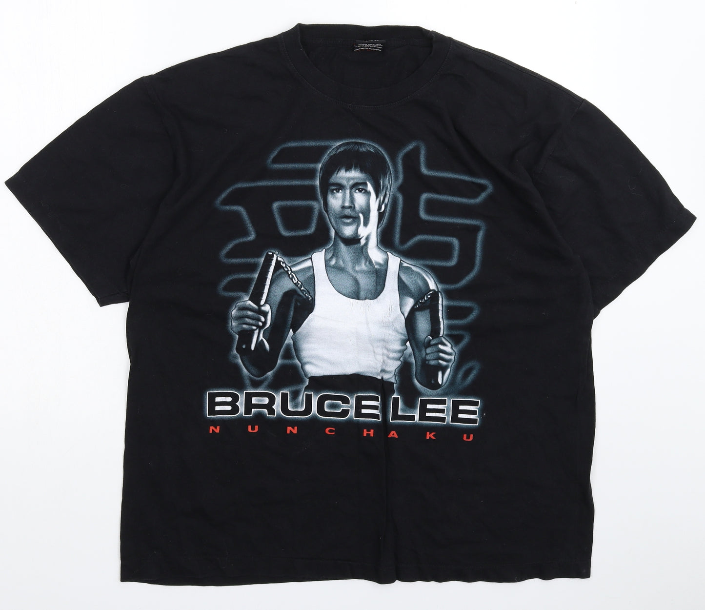 Rockatees Mens Black    T-Shirt Size XL  - Bruce Lee
