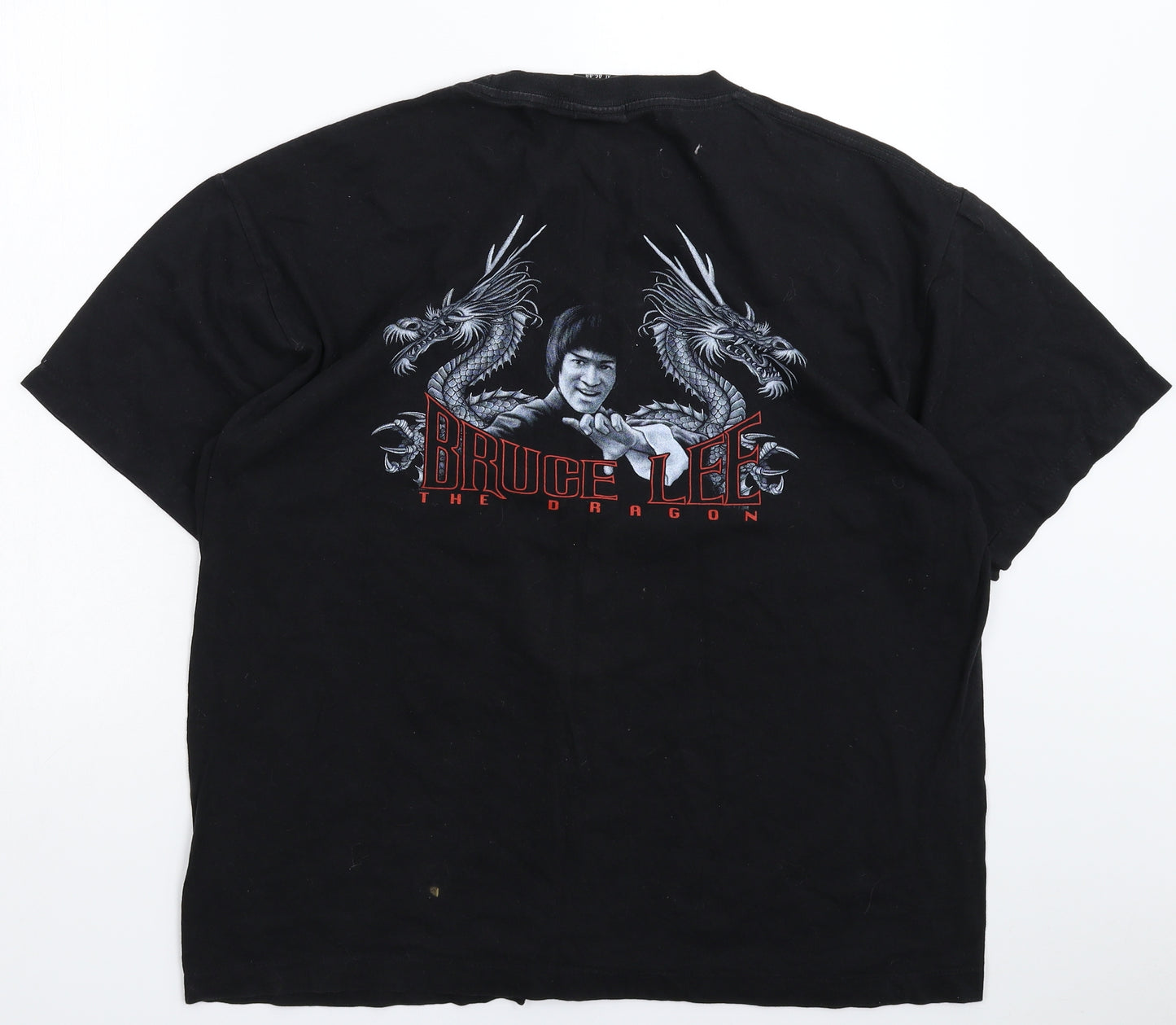 Rockatees Mens Black    T-Shirt Size XL  - Bruce Lee
