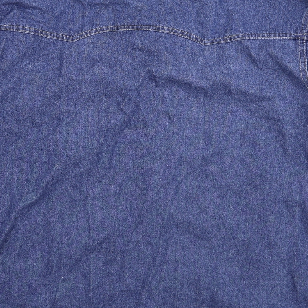 Rivera Mens Blue  Denim  Button-Up Size L
