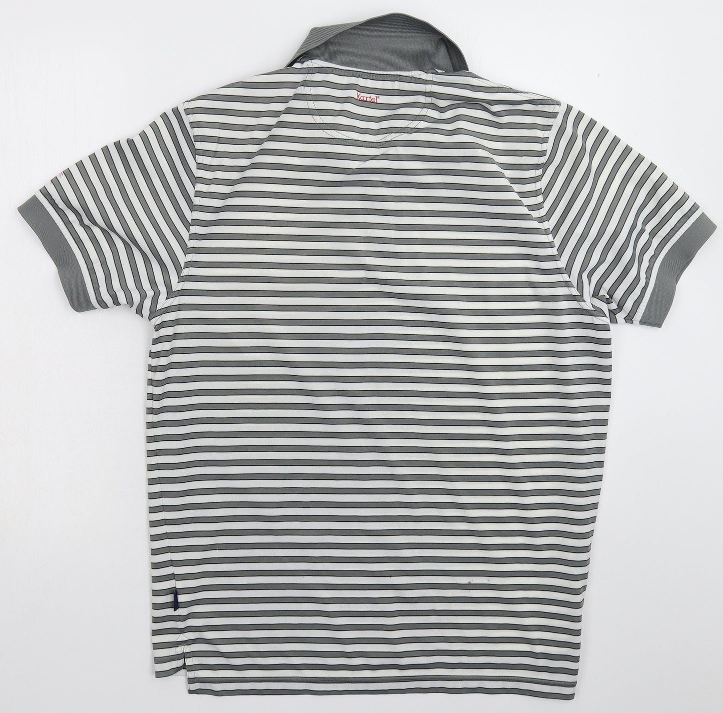 Kartel Mens Multicoloured Striped   Polo Size L