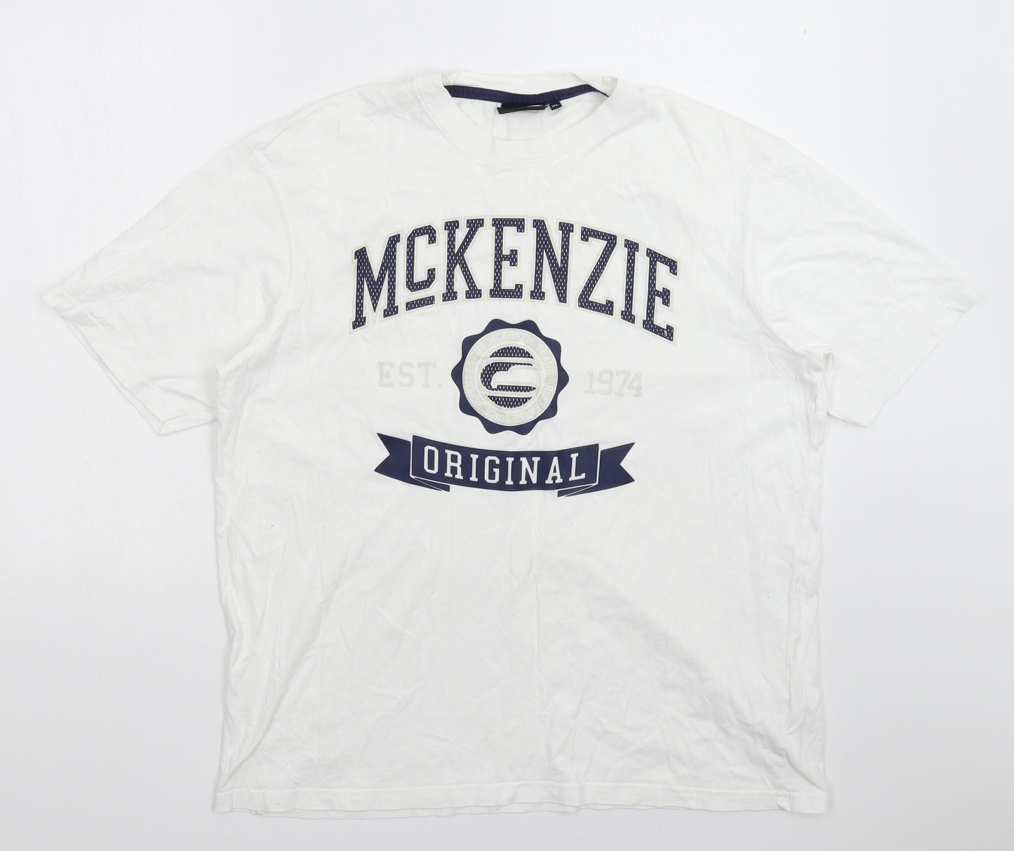 McKenzie Mens White    T-Shirt Size XL