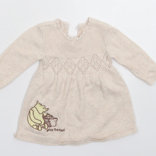 TU Girls Grey   Jumper Dress  Size Newborn