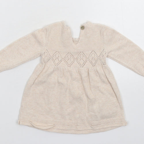 TU Girls Grey   Jumper Dress  Size Newborn
