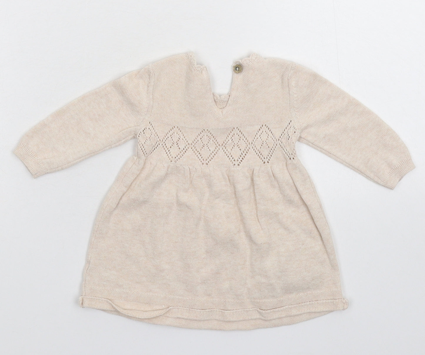 TU Girls Grey   Jumper Dress  Size Newborn