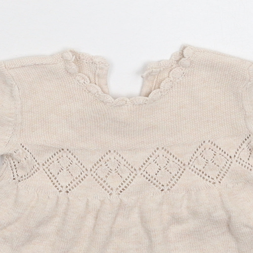 TU Girls Grey   Jumper Dress  Size Newborn