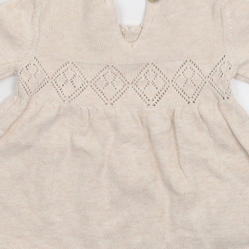 TU Girls Grey   Jumper Dress  Size Newborn