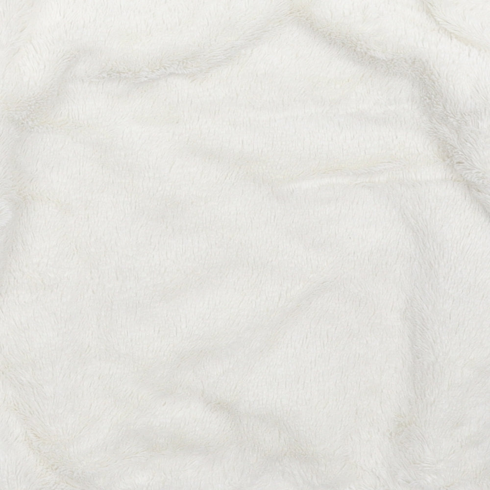 NEXT Girls White Solid Fleece Top Pyjama Top Size 13 Years