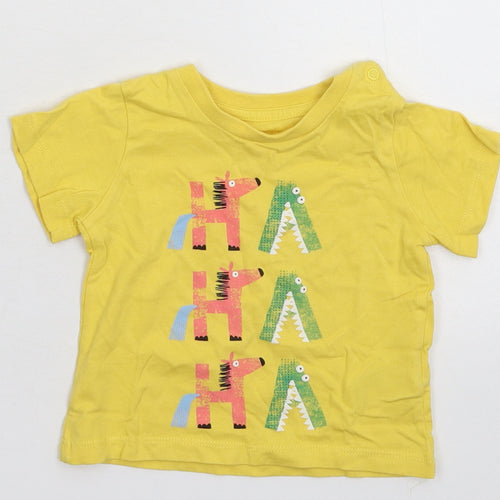 Marks and Spencer Baby Yellow   Basic T-Shirt Size 3-6 Months