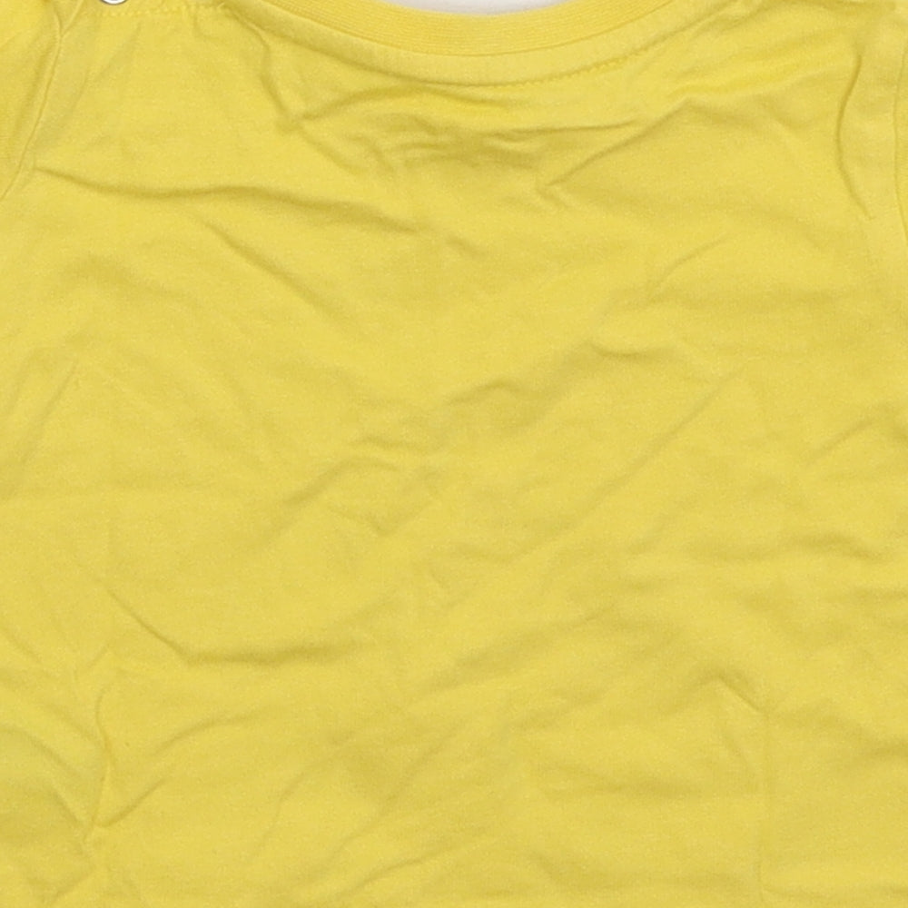 Marks and Spencer Baby Yellow   Basic T-Shirt Size 3-6 Months