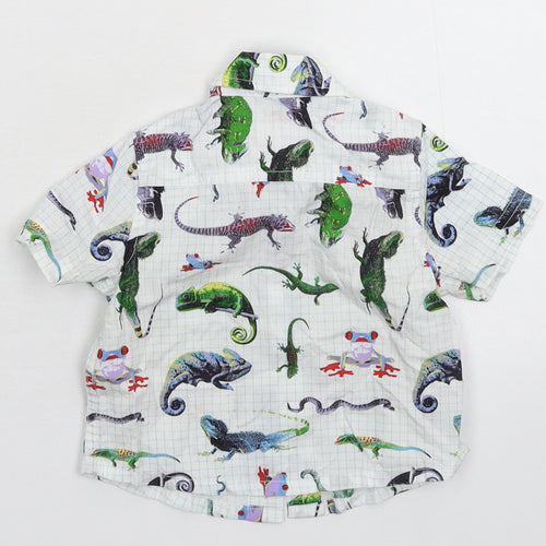 Monsoon Baby White Check  Basic Button-Up Size 3-6 Months