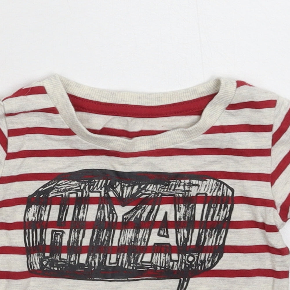 Marks and Spencer Baby Multicoloured Striped  Basic T-Shirt Size 3-6 Months