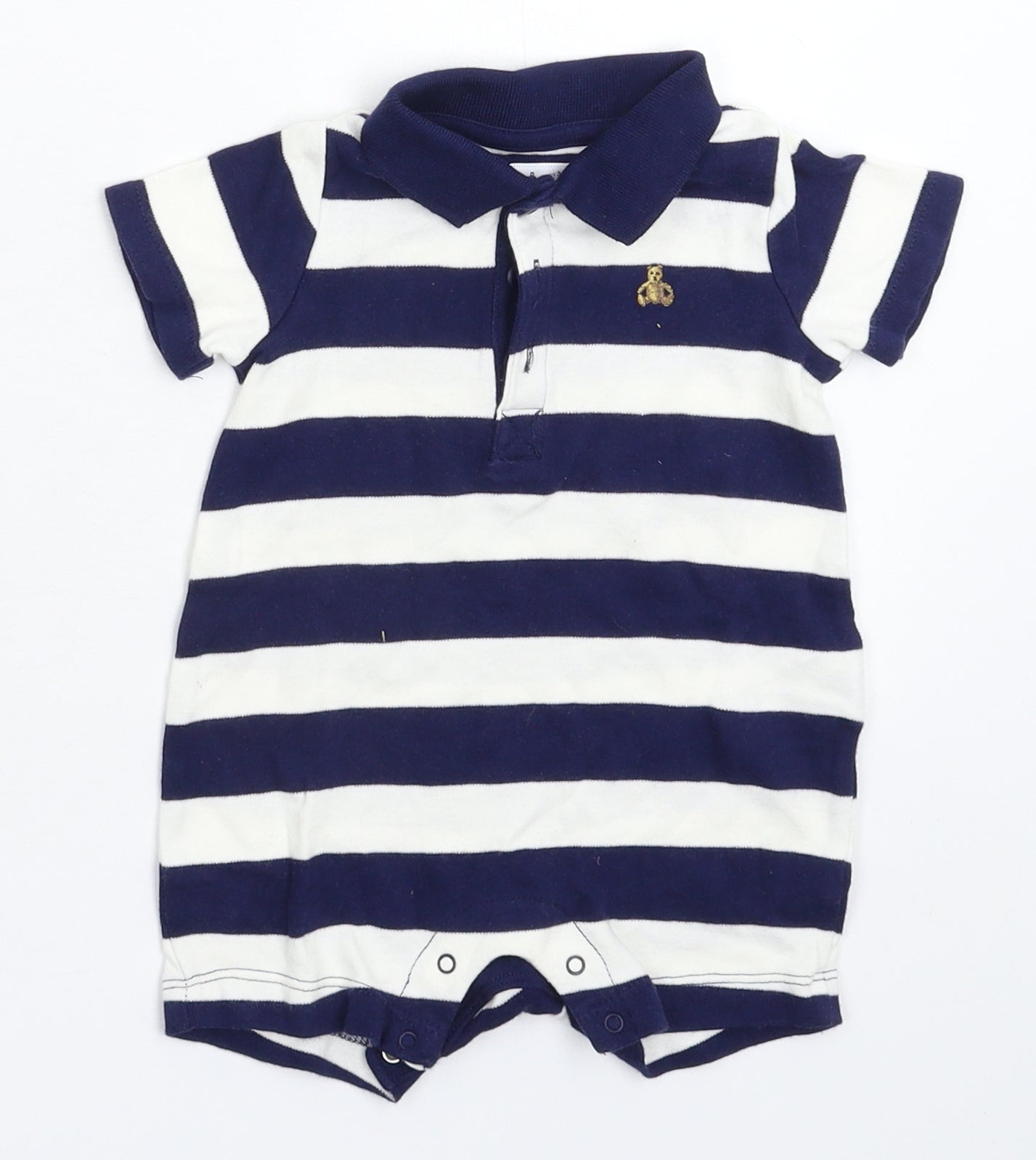 Gap Baby Blue Striped  Babygrow One-Piece Size 3-6 Months
