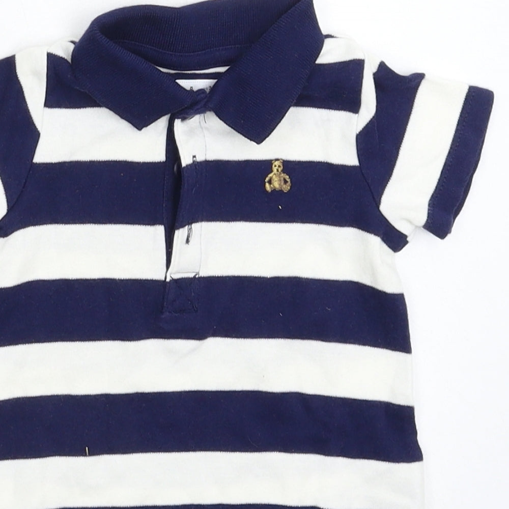 Gap Baby Blue Striped  Babygrow One-Piece Size 3-6 Months