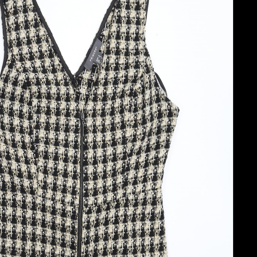 Primark Womens Multicoloured Houndstooth Knit Mini  Size 12