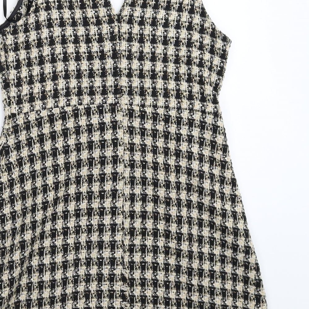 Primark Womens Multicoloured Houndstooth Knit Mini  Size 12