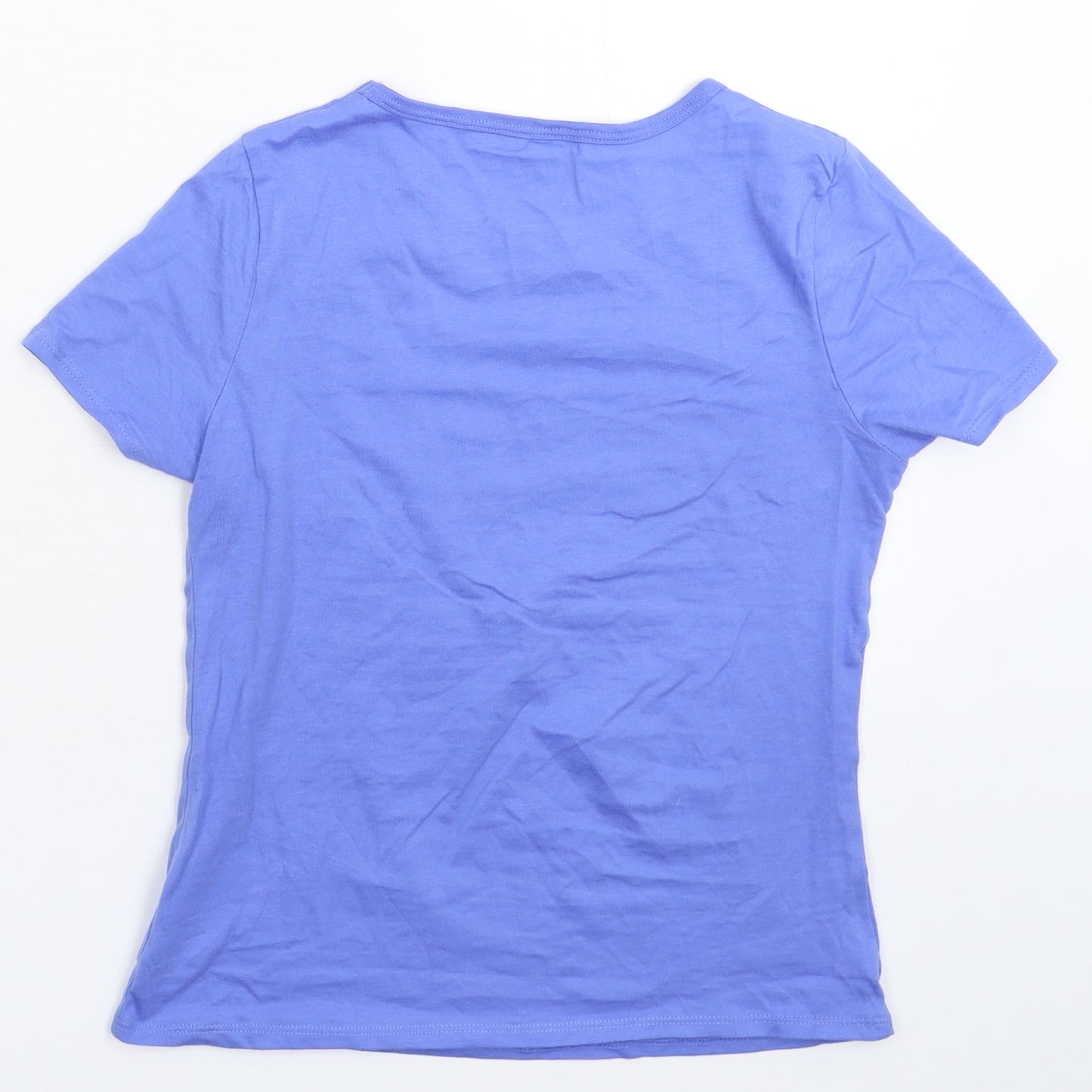 DECATHLON Girls Blue   Basic T-Shirt Size 10-11 Years