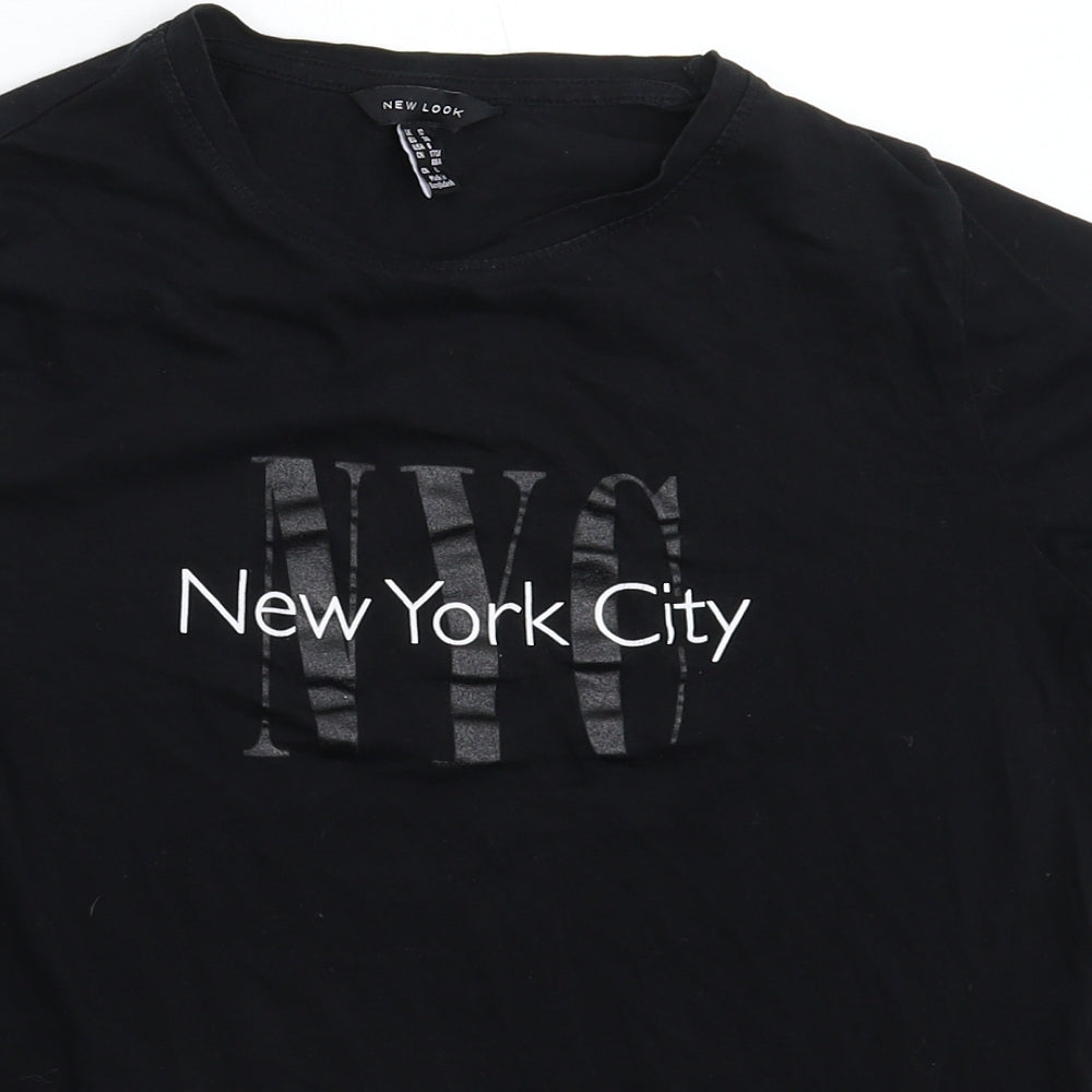 New Look Womens Black   Basic T-Shirt Size 10