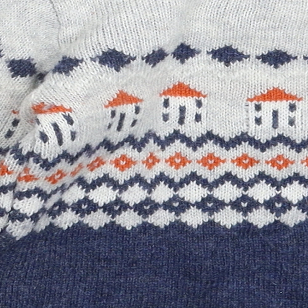 Marks and Spencer Baby Multicoloured Geometric Knit Pullover Jumper Size 9-12 Months