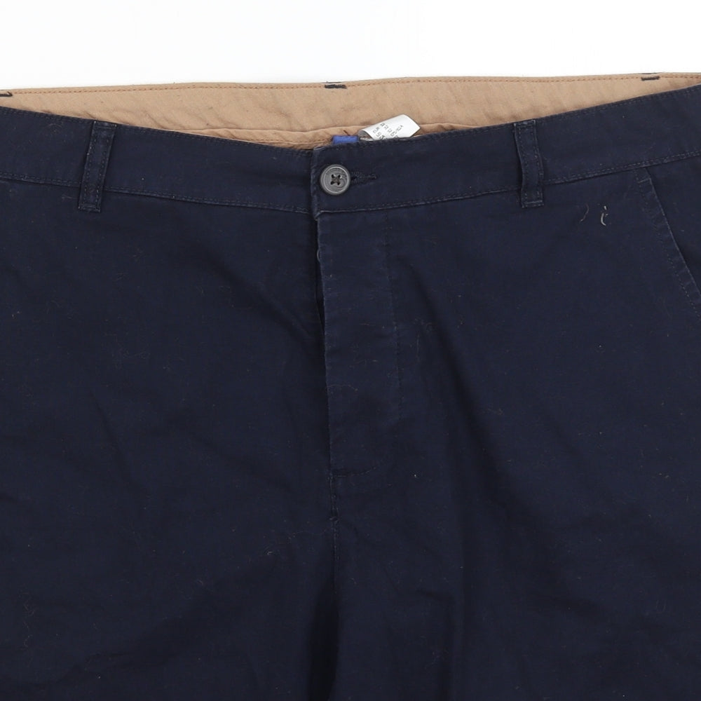 Divided Mens Blue   Chino Shorts Size 32 in