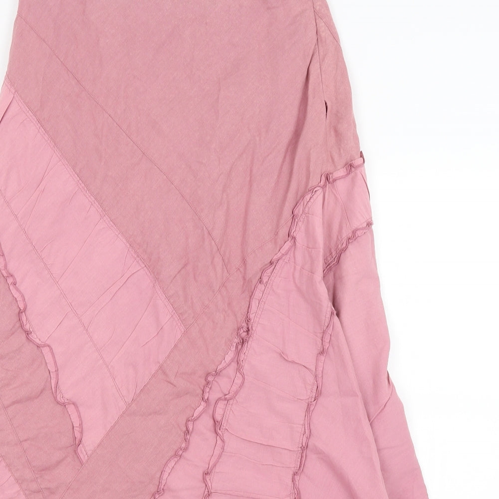 Monsoon Womens Pink   Flare Skirt Size 8