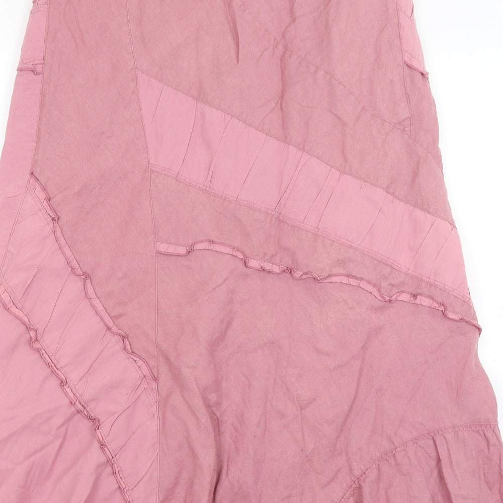 Monsoon Womens Pink   Flare Skirt Size 8