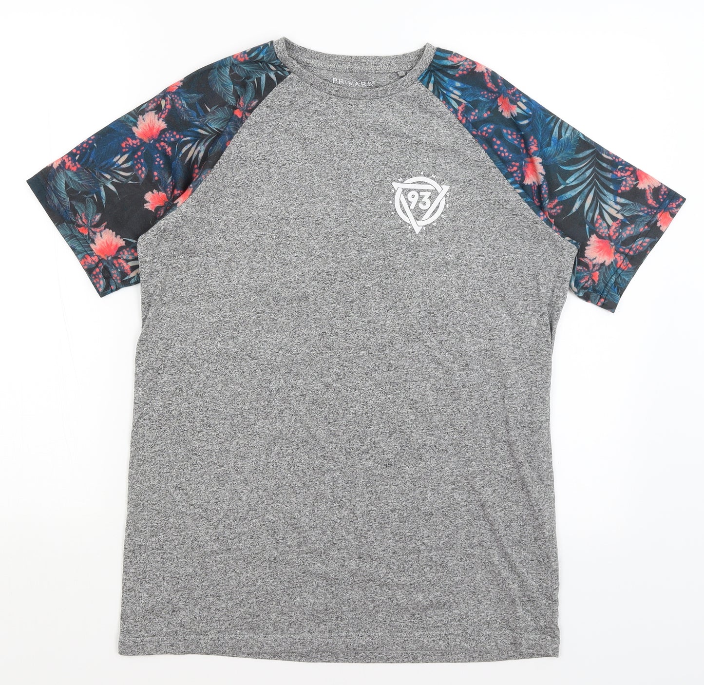 Primark Mens Grey    T-Shirt Size M