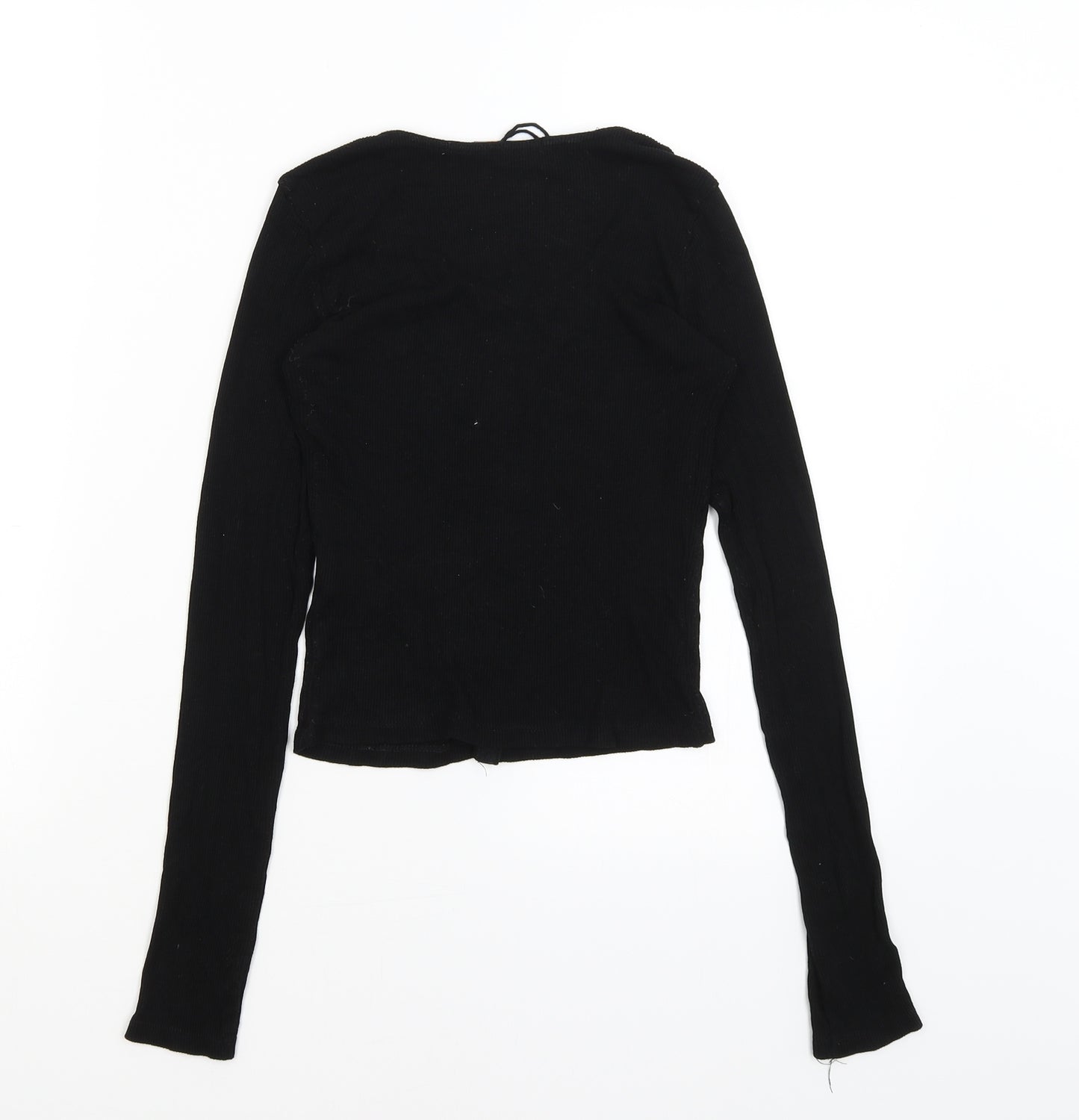 Bershka Womens Black   Basic T-Shirt Size S