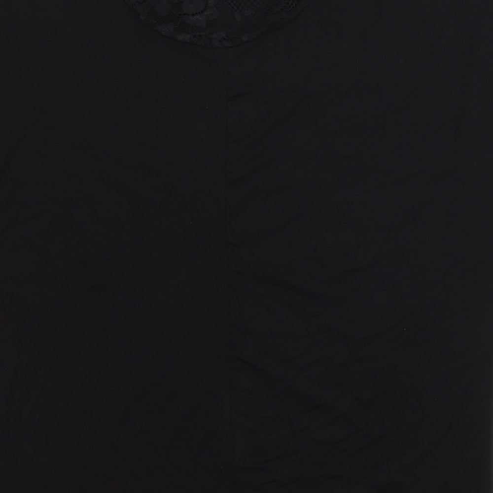CC Fashion Womens Black   Basic T-Shirt Size L  - Queen