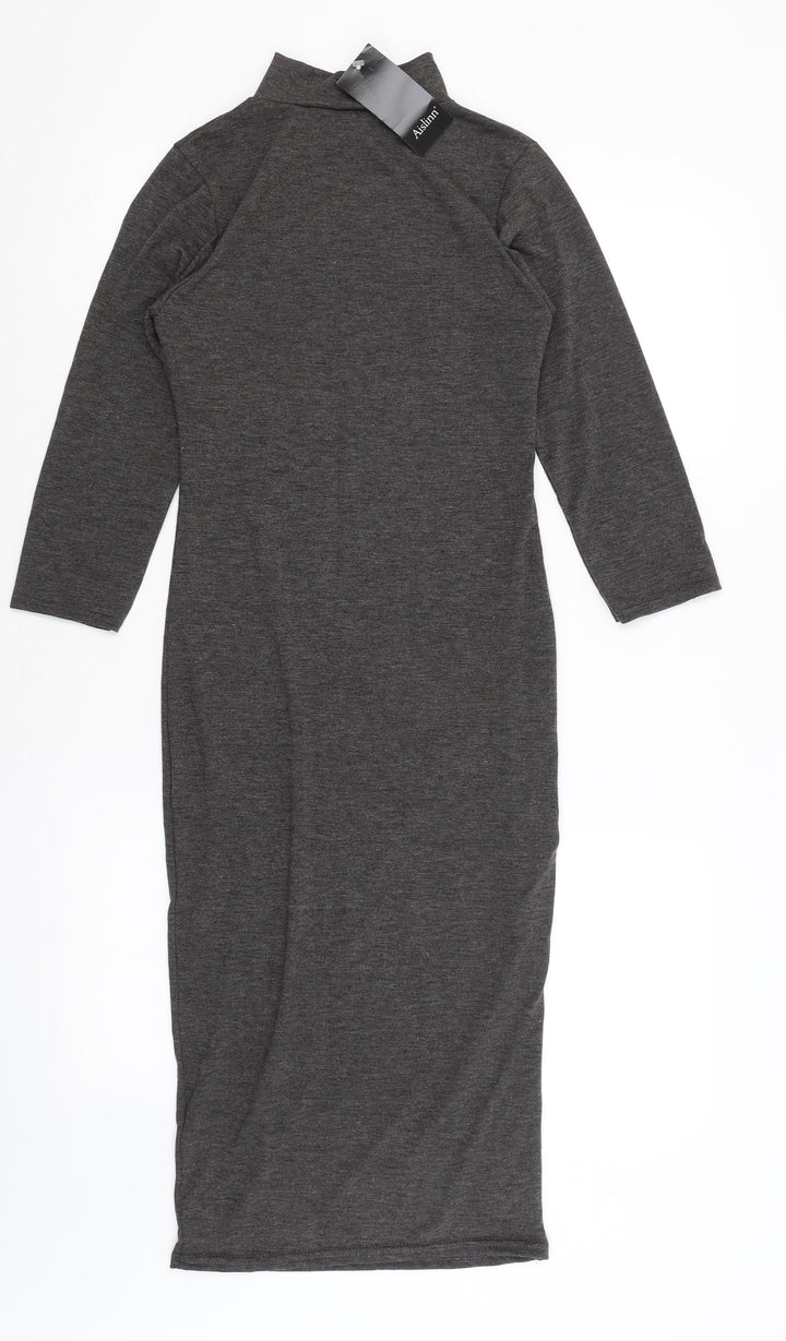 Aislinn Womens Grey   T-Shirt Dress  Size S