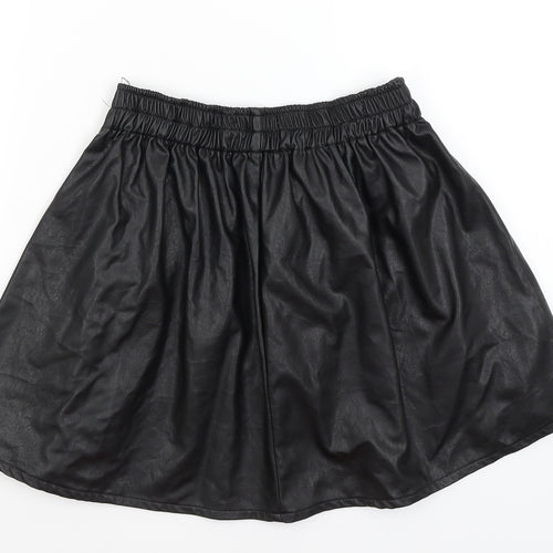 Hearts & Bows Womens Black   Flare Skirt Size M