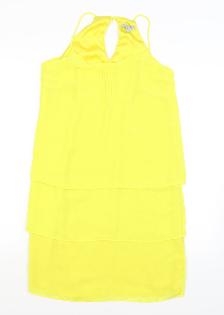 H&M Womens Yellow   A-Line  Size 8
