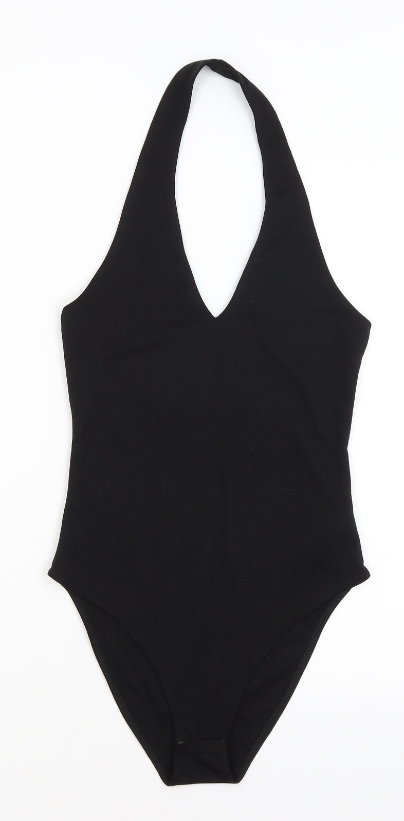 New Look Womens Black   Bodysuit One-Piece Size 8