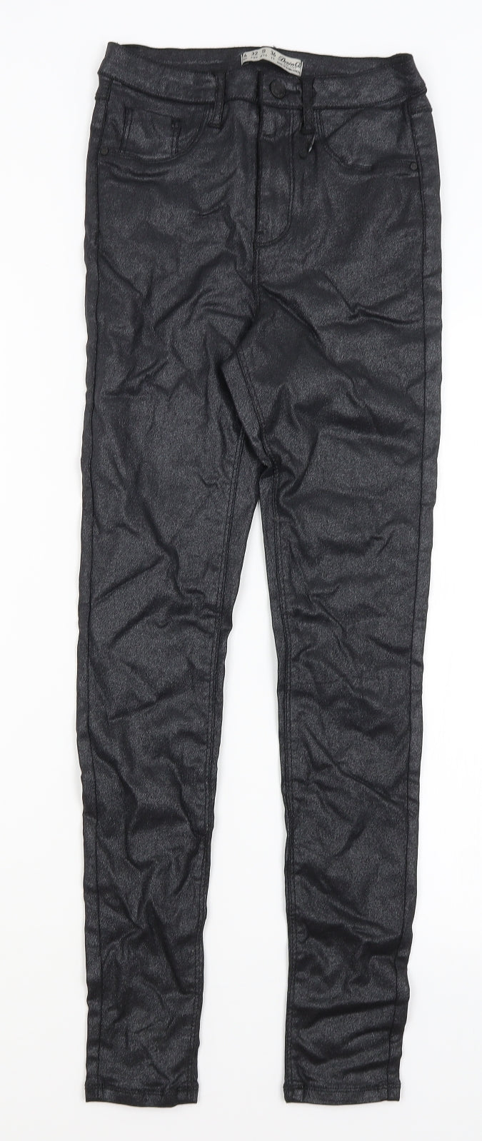 Denim Co Womens Black Trousers Size 4 L27 in