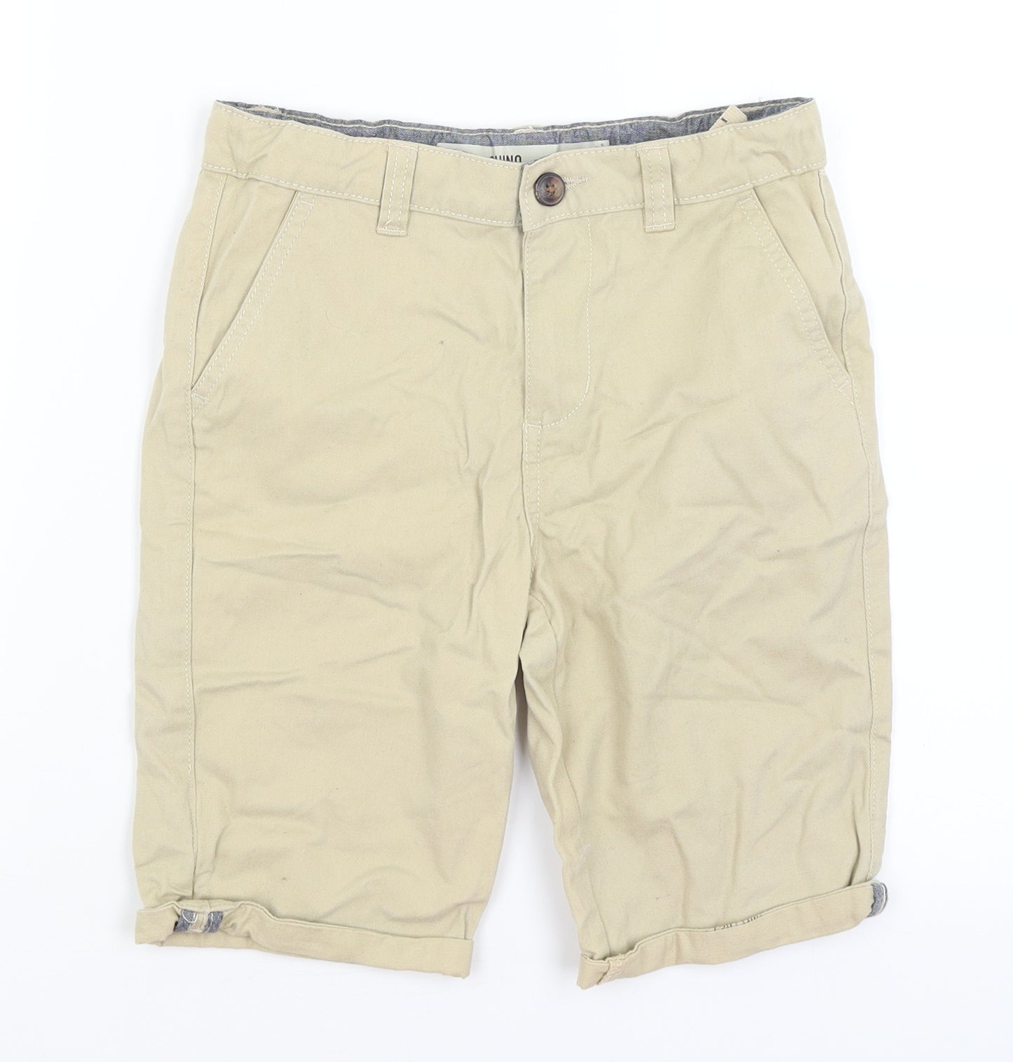 Denim Co Boys Beige   Chino Shorts Size 10-11 Years