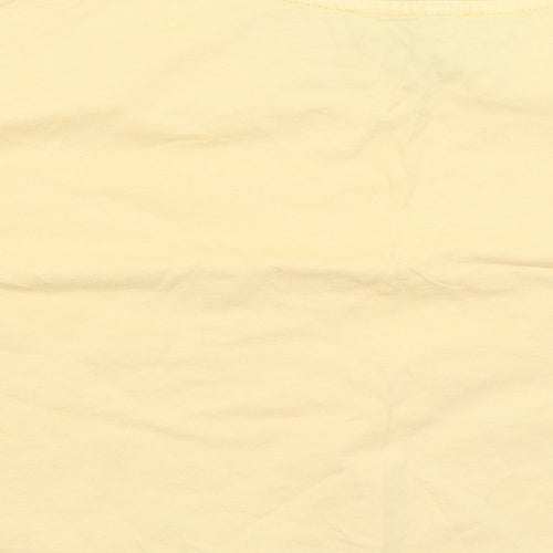 Primark Womens Yellow   Cropped T-Shirt Size S