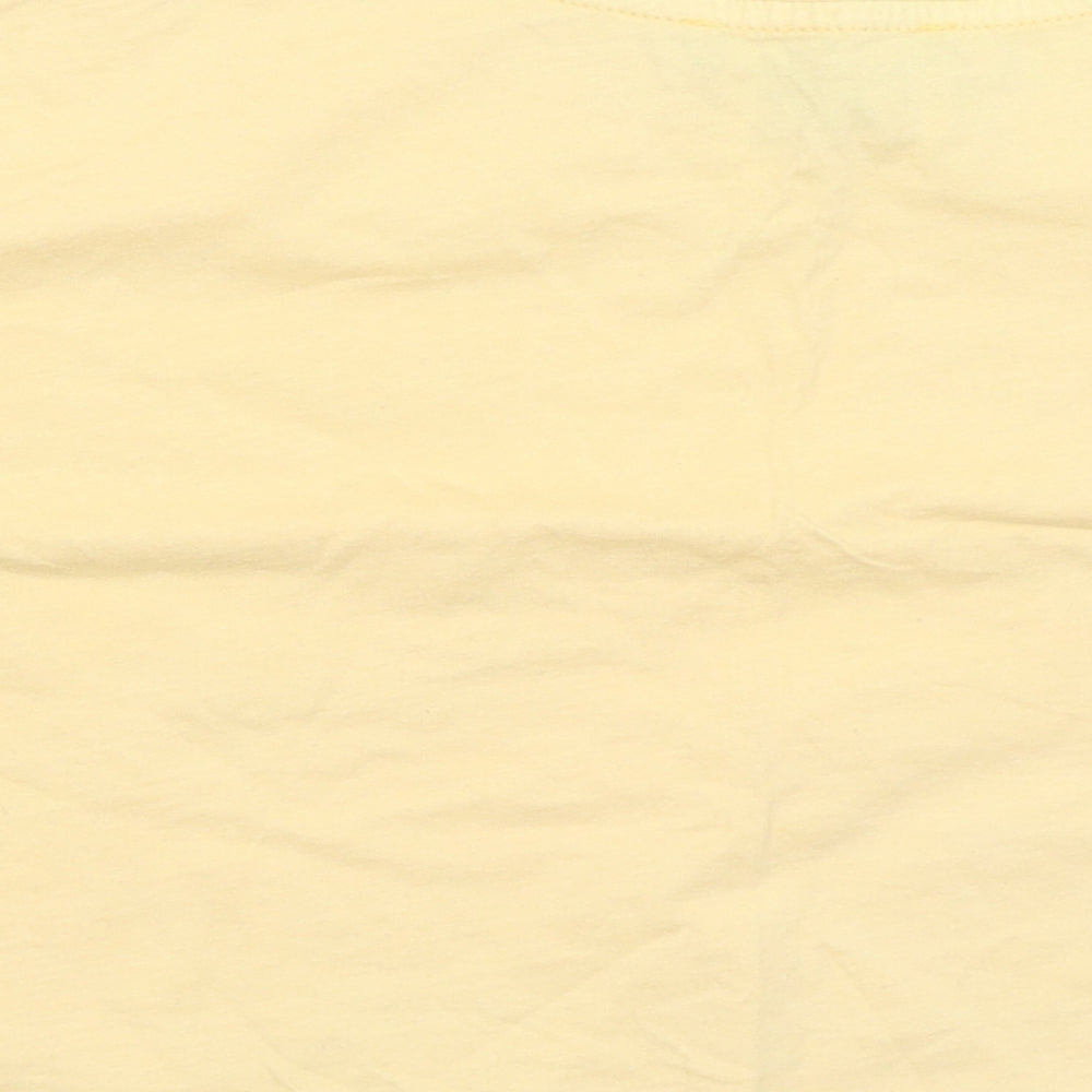 Primark Womens Yellow   Cropped T-Shirt Size S