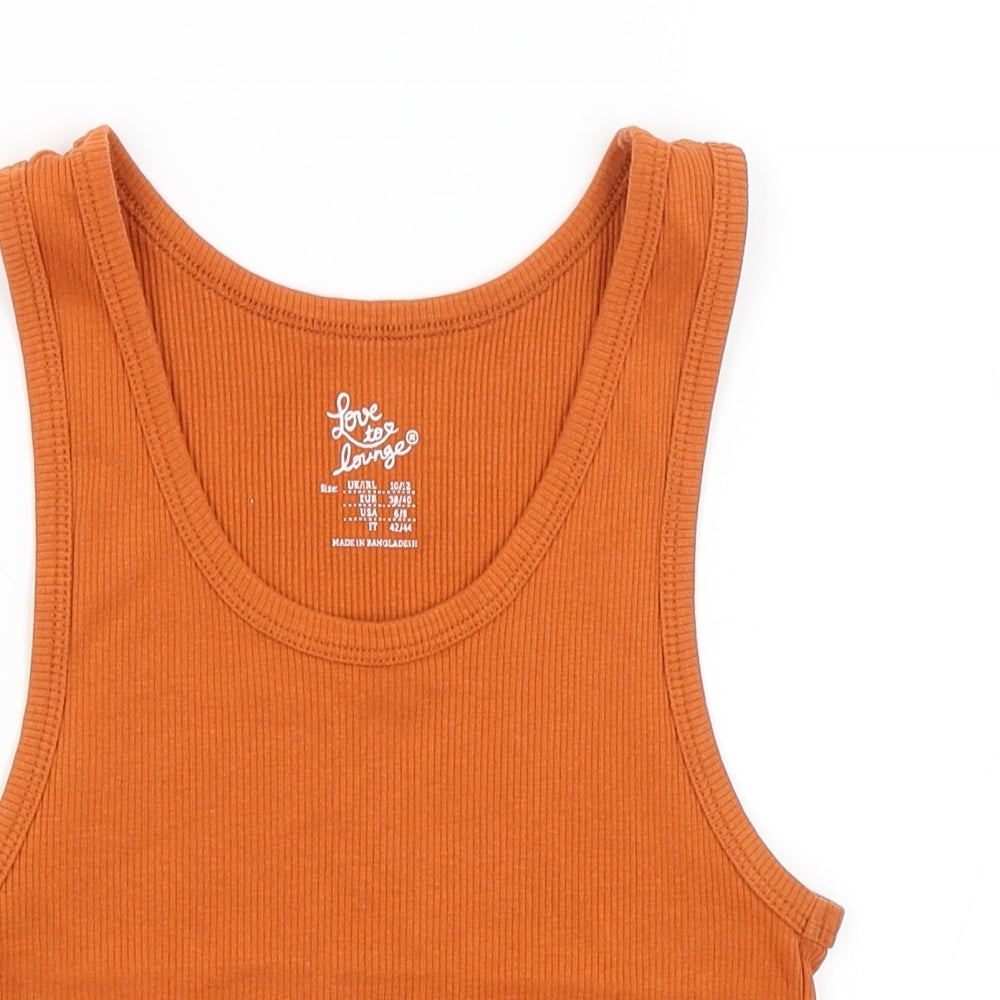 Primark Womens Orange   Cropped Tank Size S