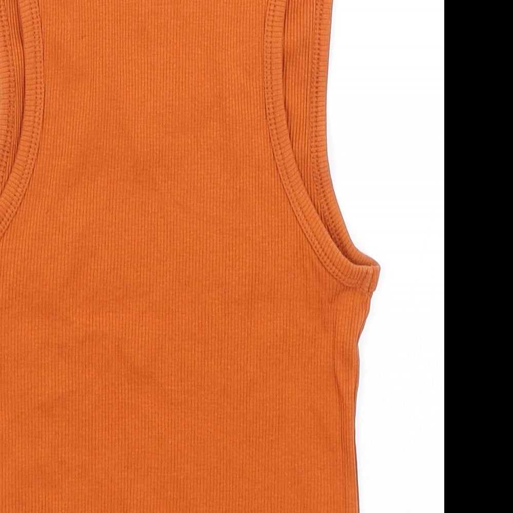 Primark Womens Orange   Cropped Tank Size S