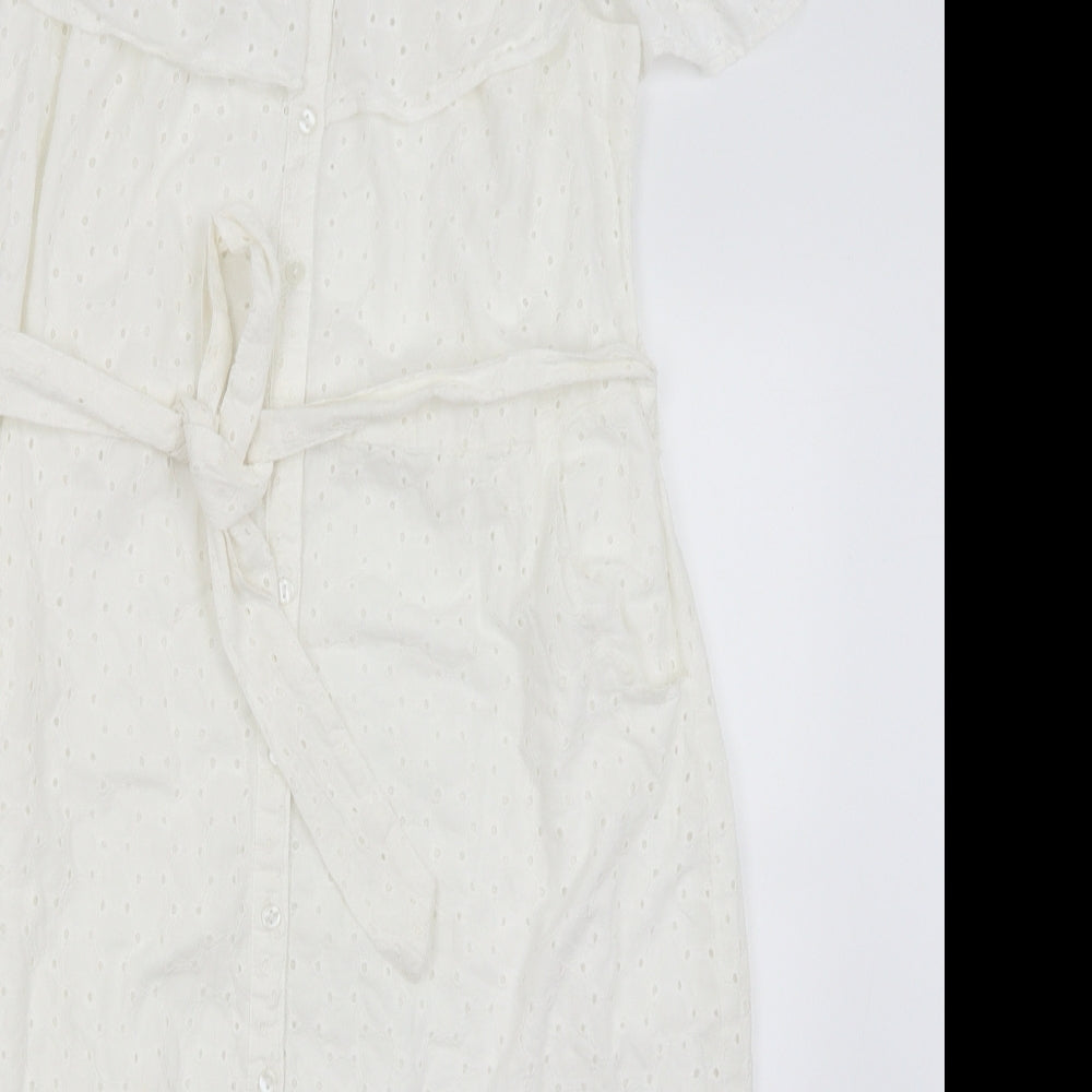 Preworn Womens White   A-Line  Size 14