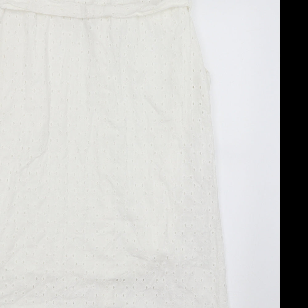 Preworn Womens White   A-Line  Size 14