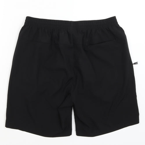 Yawho Mens Black   Athletic Shorts Size L