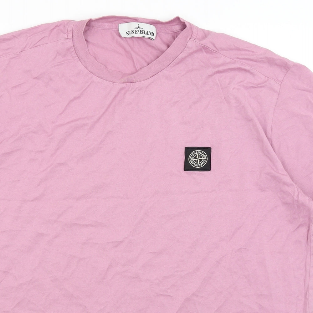 Stone Island Mens Purple    T-Shirt Size L