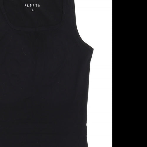 Papaya Womens Black   Basic Tank Size 10