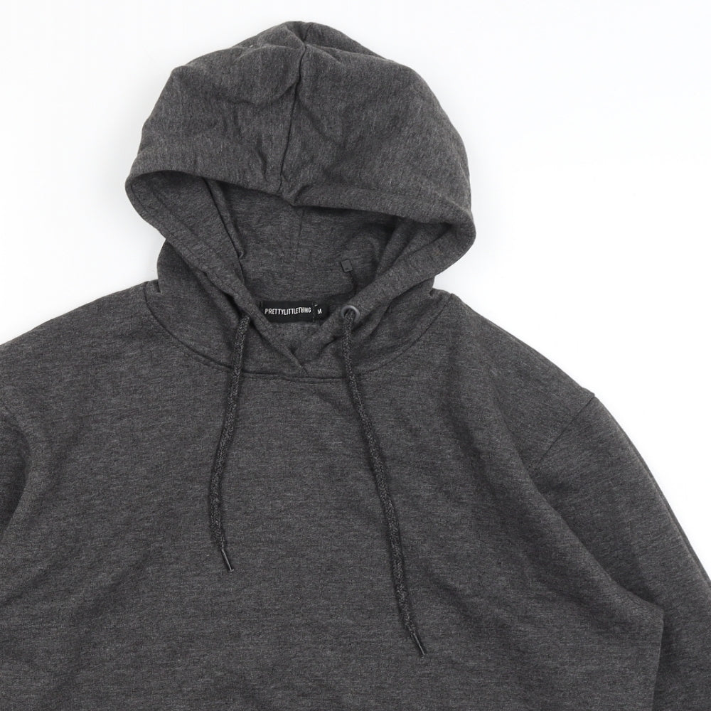 Pretty Little Thing Womens Grey   Pullover Hoodie Size M