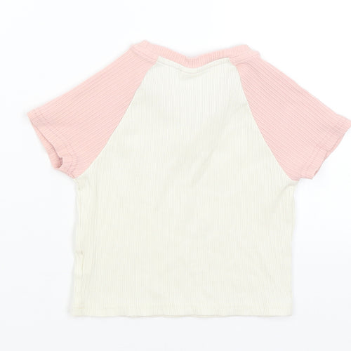 SheIn Girls White   Cropped T-Shirt Size 14 Years  - Dinosaurs