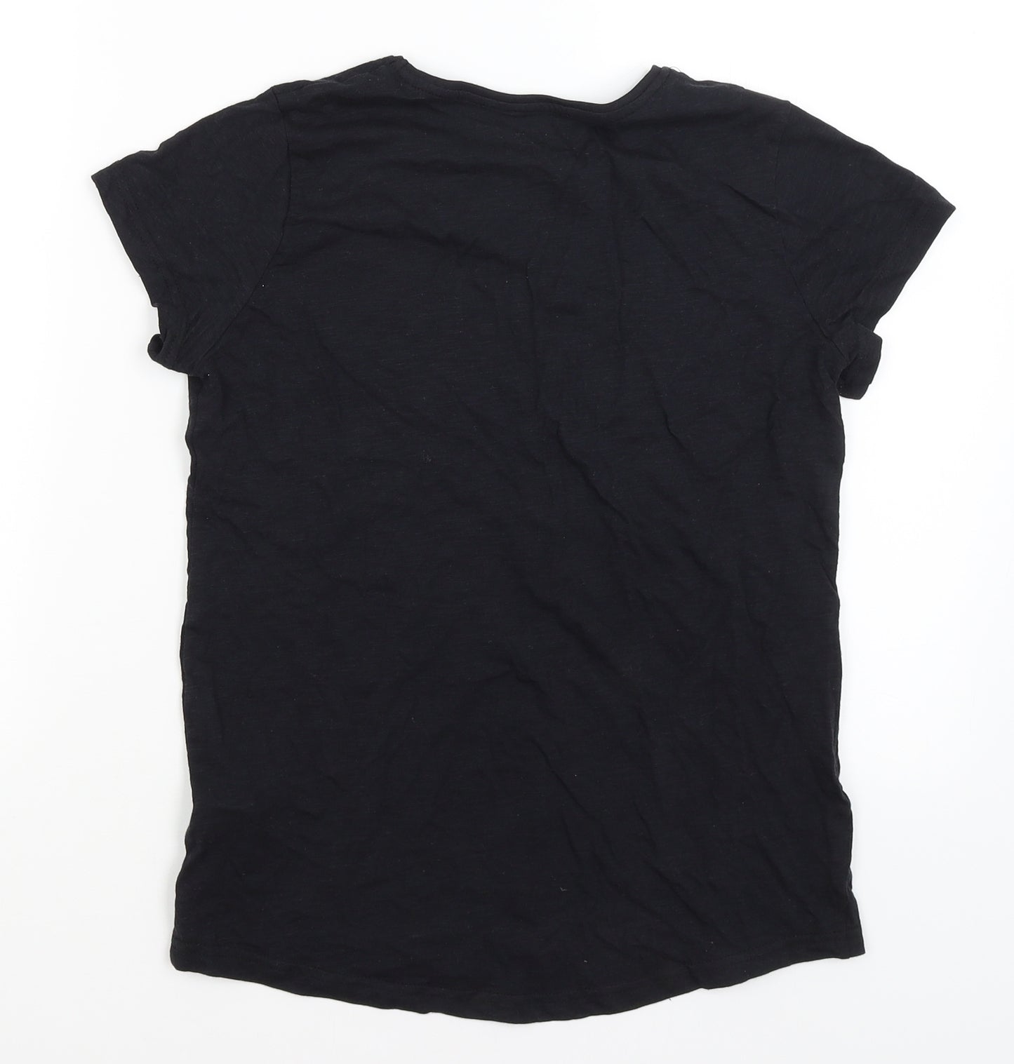 Primark Girls Black   Basic T-Shirt Size 12-13 Years