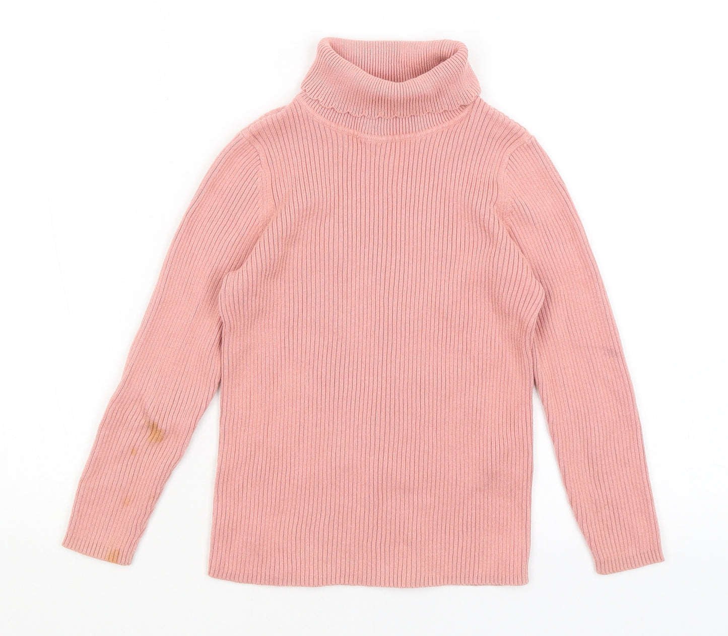 George Girls Pink   Basic T-Shirt Size 6-7 Years