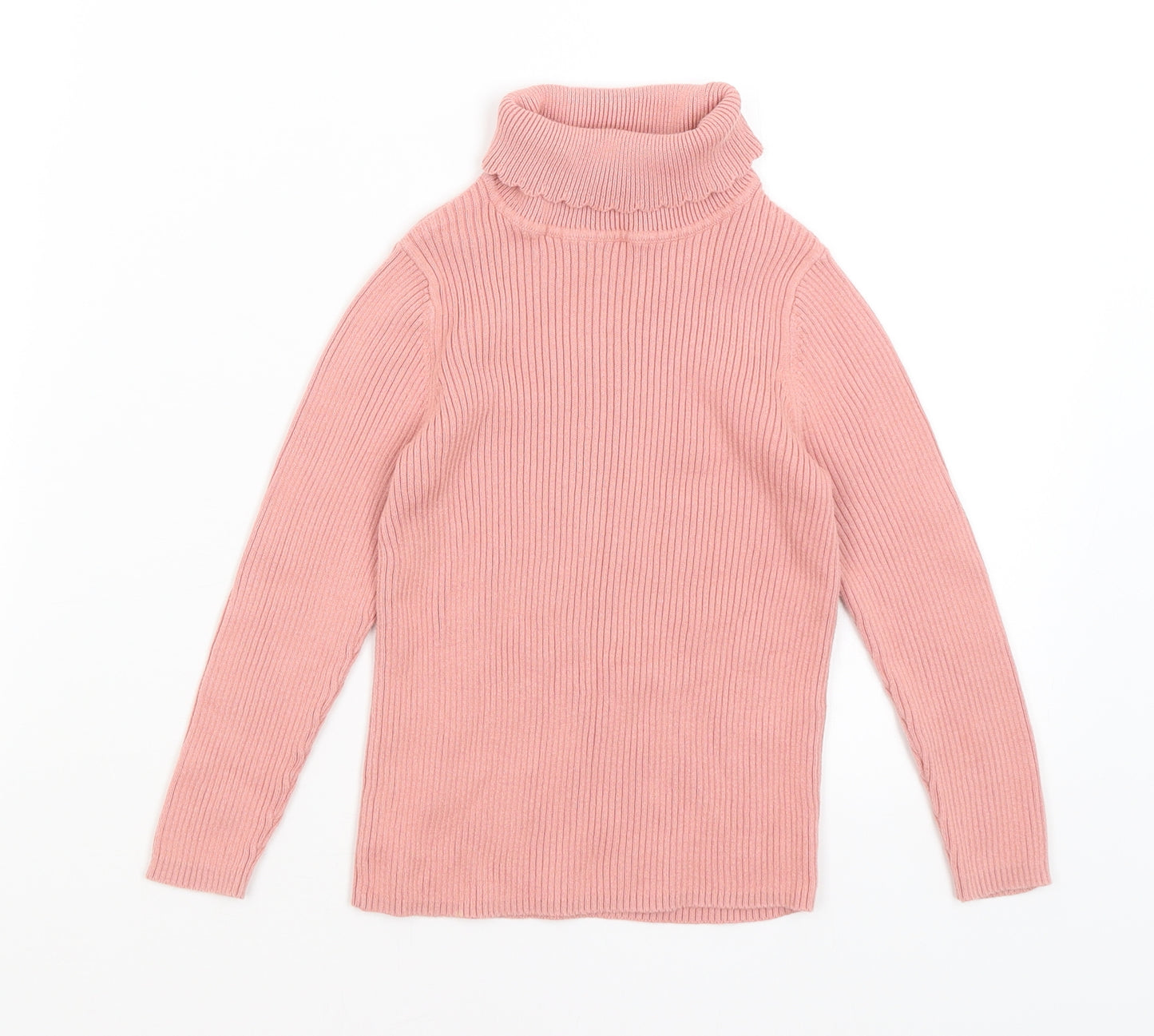 George Girls Pink   Basic T-Shirt Size 5-6 Years
