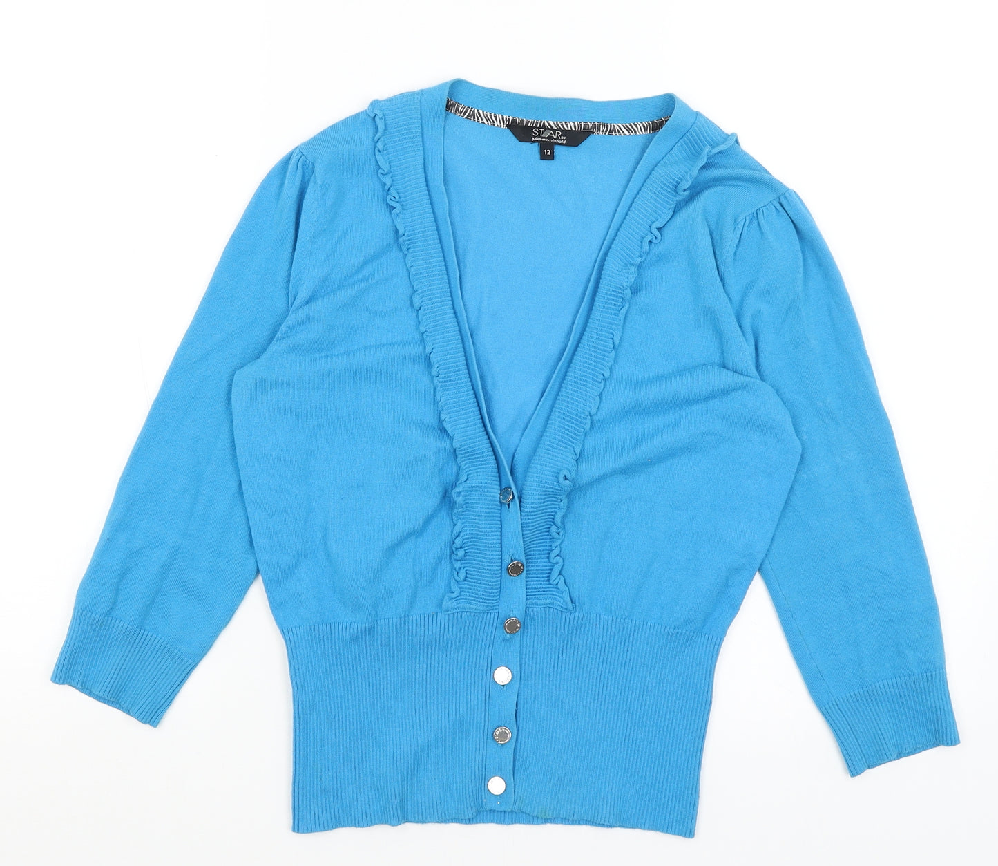 Star Womens Blue   Cardigan Jumper Size 12