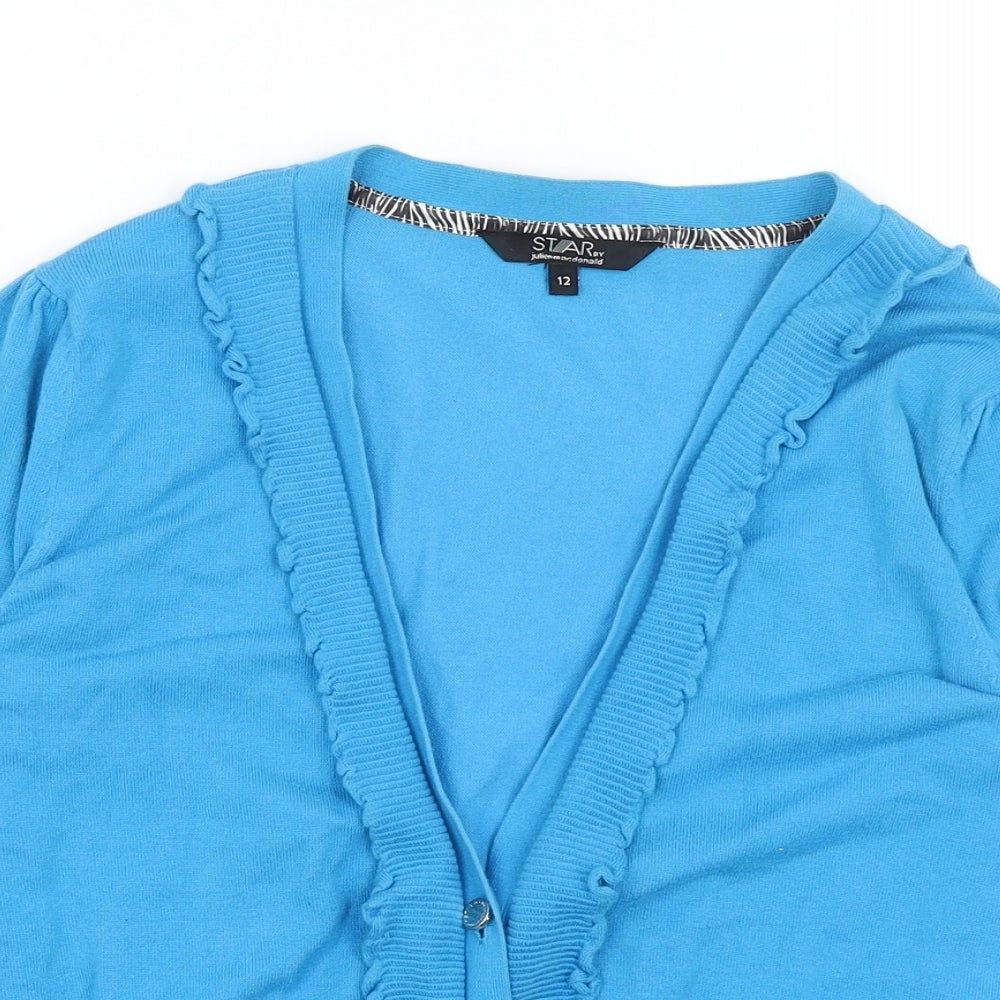 Star Womens Blue   Cardigan Jumper Size 12